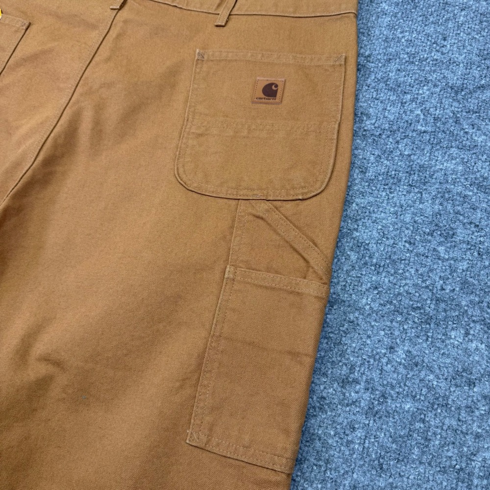 NWT Carhartt B11 BRN Canvas Relaxed Fit Utility Work Pants Men's 44x36 Brown - Picture 10 of 11